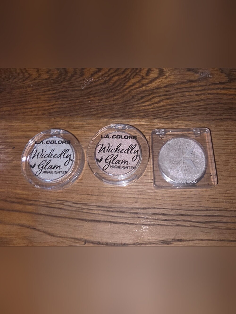 L.A. Colors Wickedly Glam Highlighters (Eye Toppers) & Maxfine Eye Topper Bundle